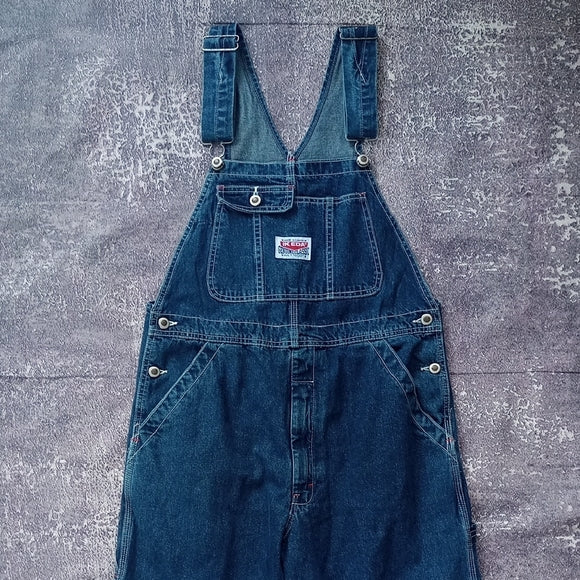 Vintage IKEDA Blue Denim Overalls Made In Canada