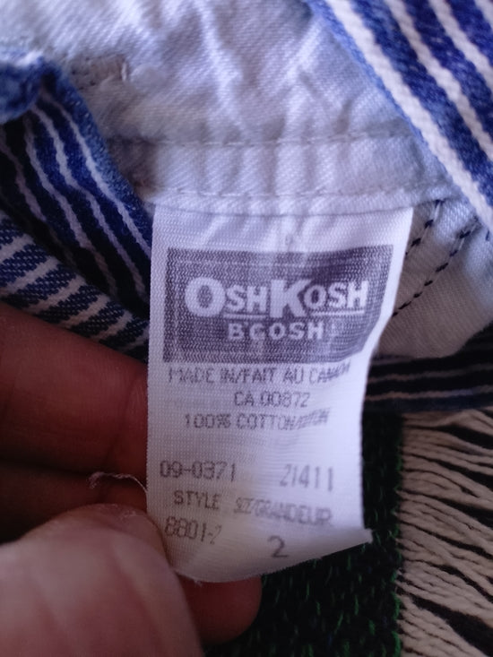 Vintage 90s Osh Kosh B'Gosh Rail Conductor Stripe Overalls