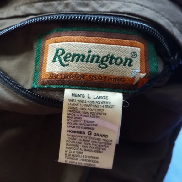Remington Double-Sided Hunting Camo Winter Coat Thermal Insulation