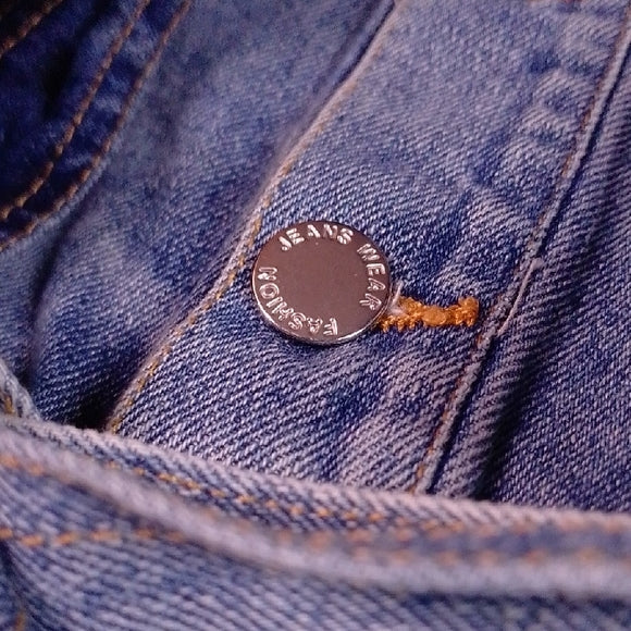 Denim Jumpsuit with Belt Workwear