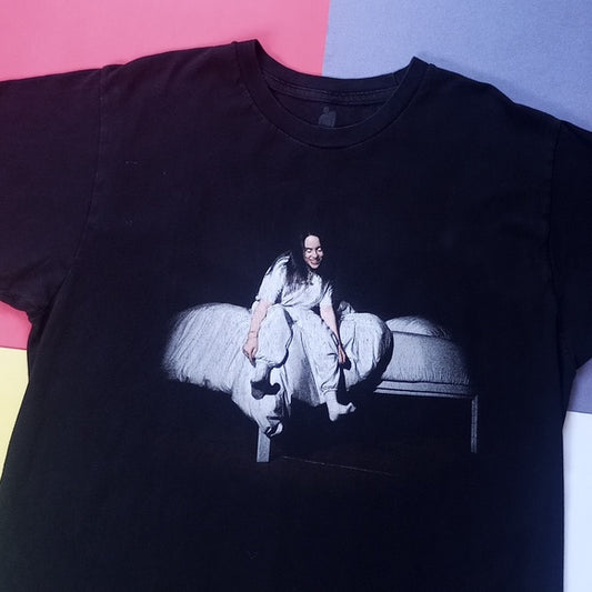 Official Billie Eilish White Eyes Graphic T-Shirt UNISEX Concert