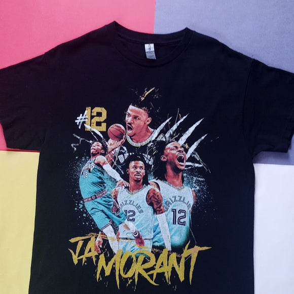 Ja Morant Memphis Grizzlies #12 Rap Style T-Shirt