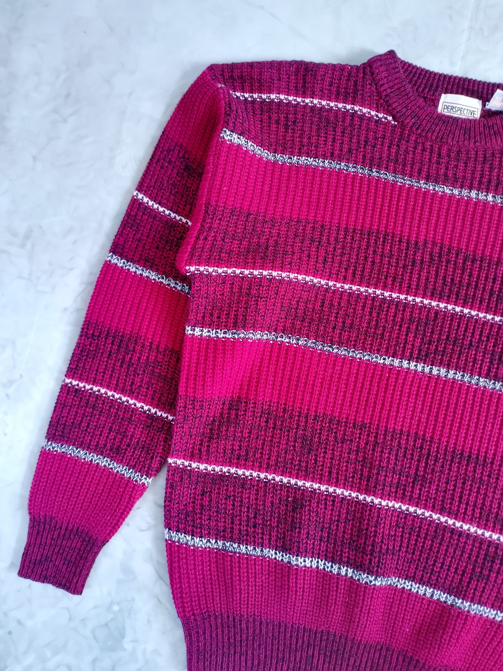 Vintage 90s Ugly Dad/Grandpa Sweater Red Striped