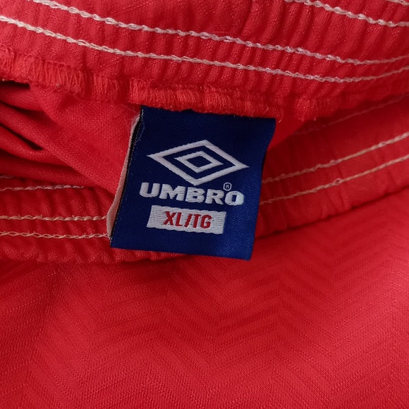 Vintage 90s RED/White Umbro Essential Shorts