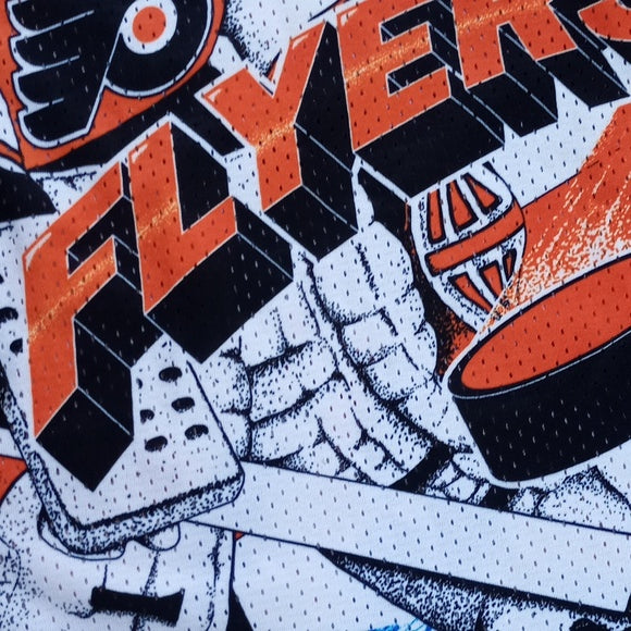 Vintage Philadelphia Flyers Hockey NHL Jersey Screen Print Rare CCM