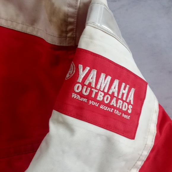 Vintage 90s Yamaha Outboards Colour Block Jacket Waterproof