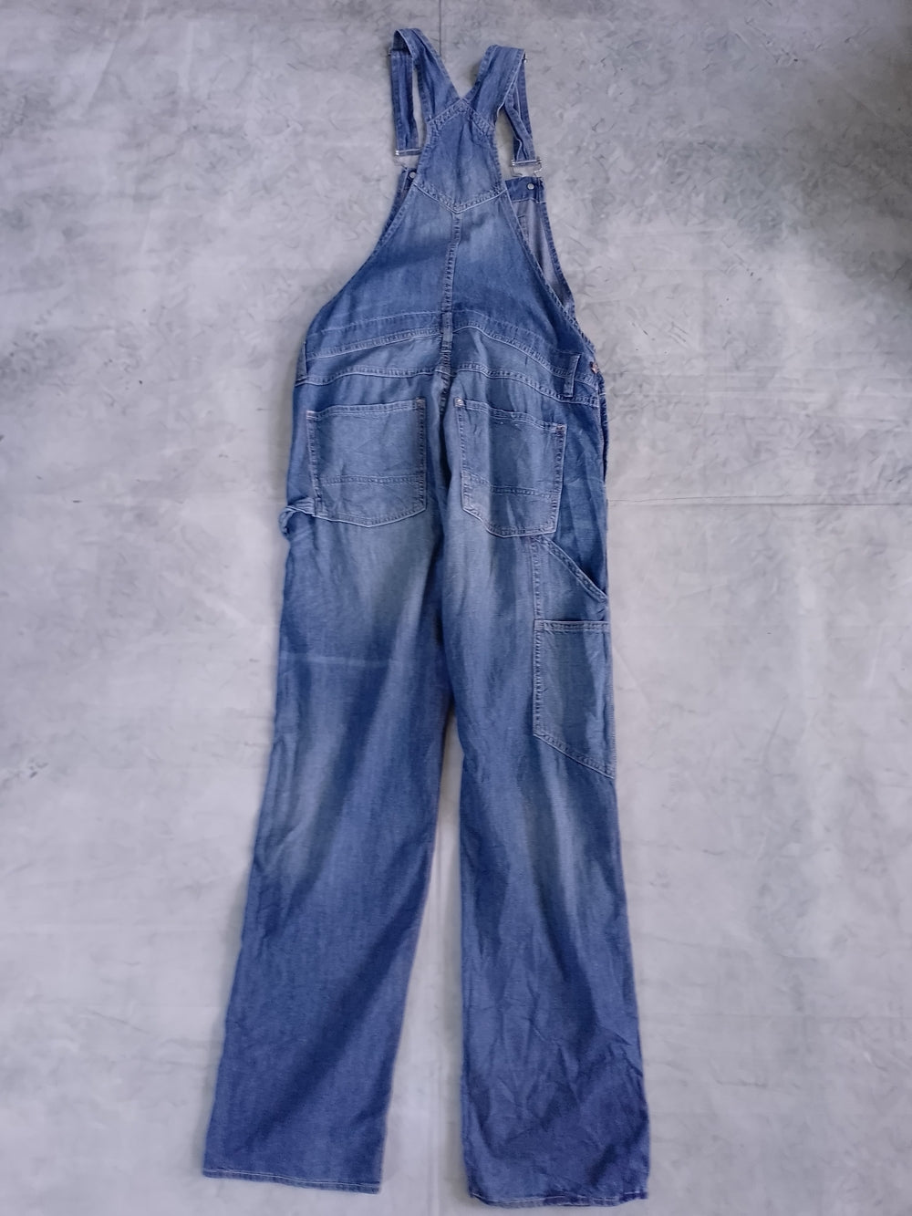 Denim Overalls LOOSE WAIST AND LEG BOYFRIEND Blue
