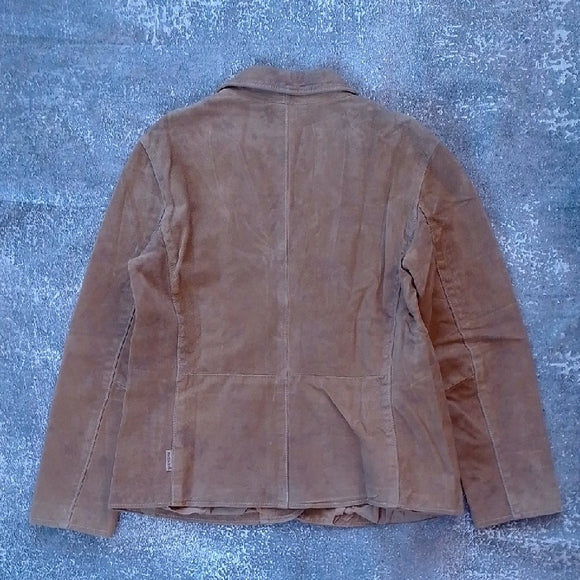 Vintage SKOTTS SUEDE Leather TAN JACKET womens