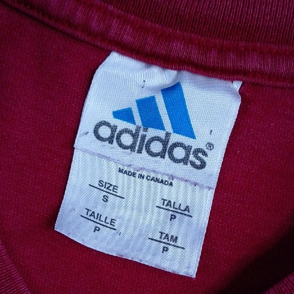 Vintage 90s Adidas Red Graphic Tee