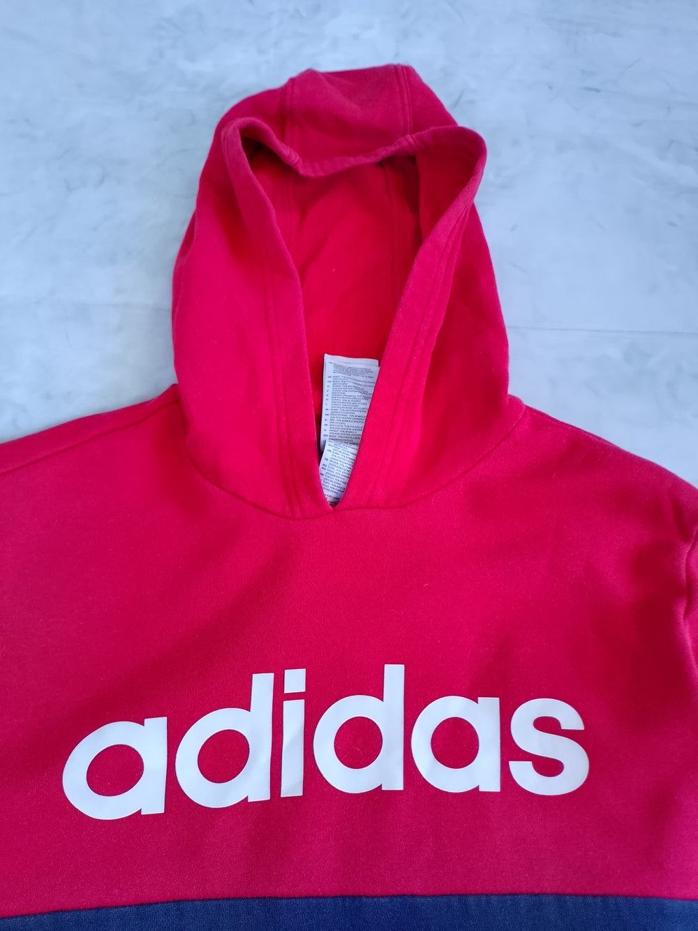adidas Red & Navy Colorblock Hoodie YOUTH