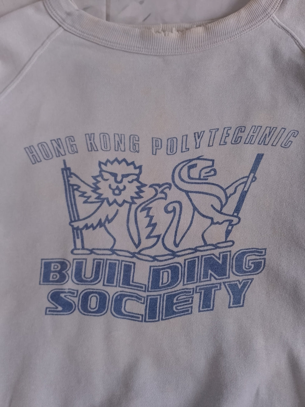 Vintage 90s HONG KONG POLYTECHNIC 'Building Society' Graphic Sweatshirt