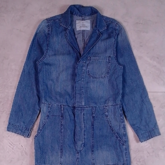 &Demin Blue Denim Jumpsuit Workwear