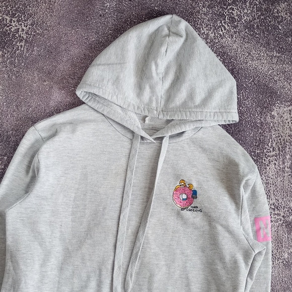 The Simpson Homer Eating Doughnut Embroidered Neff Hoodie