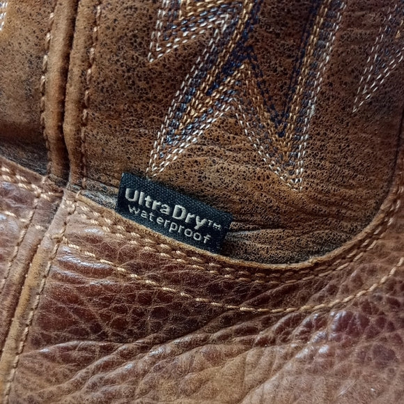 Men's Brown Leather Cowboy Boots