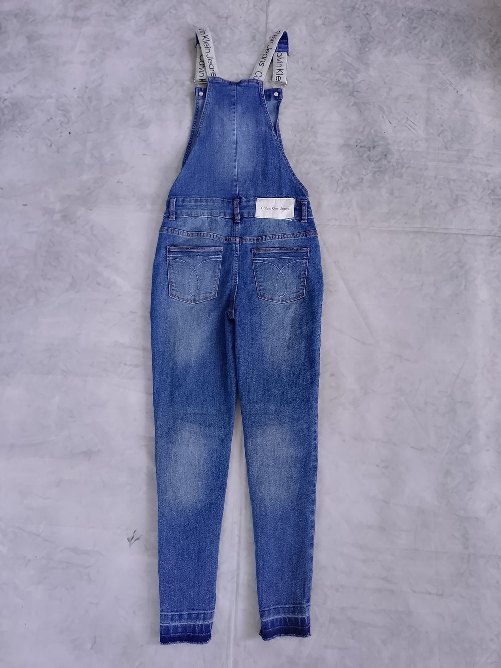Calvin Klein Denim Blue Women's Jean Overalls - Classic Dungaree Style