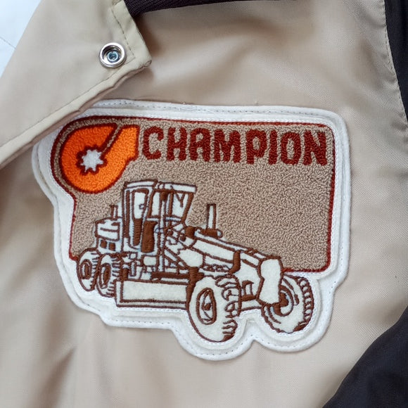 Vintage 1980s Champion Tractors Patch Bill Jacket Jacket Unisex