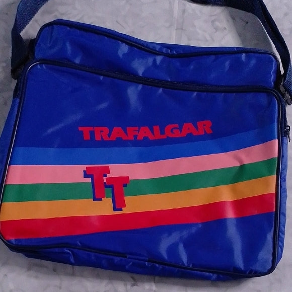 Vintage 1980s Trafalgar Messenger Tote, Nylon