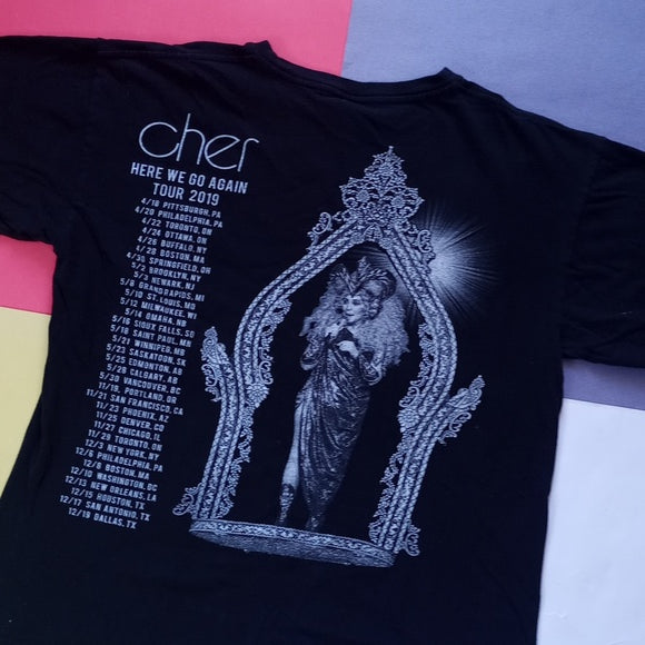 CHER Beleive Here We Go Again Tour 2019 BIG PRINT T-Shirt