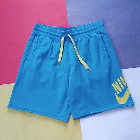 Nike Sportswear Blue/Yellow Sweat Shorts