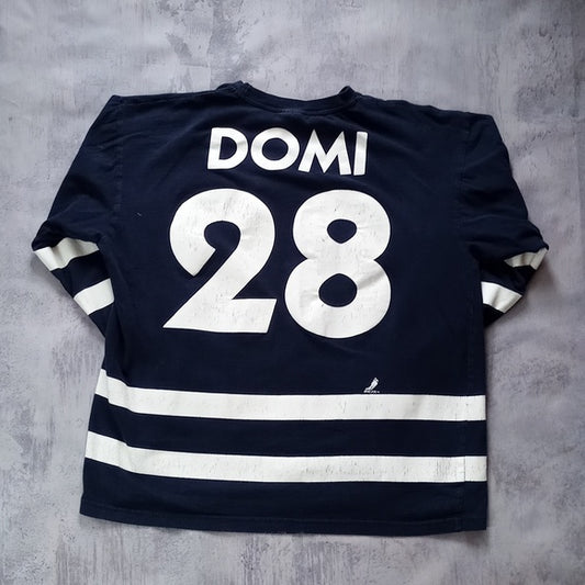 Vintage 90s Tie Domi Toronto Maple Leafs Jersey Long-Sleeve Shirt