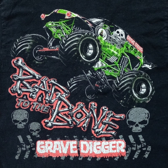 GRAVE DIGGER BAD TO THE BONE MONSTER TRUCK T-SHIRT