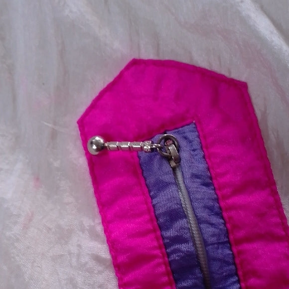 Vintage 90s Sun Style Yellow Pink Purple Colour Block