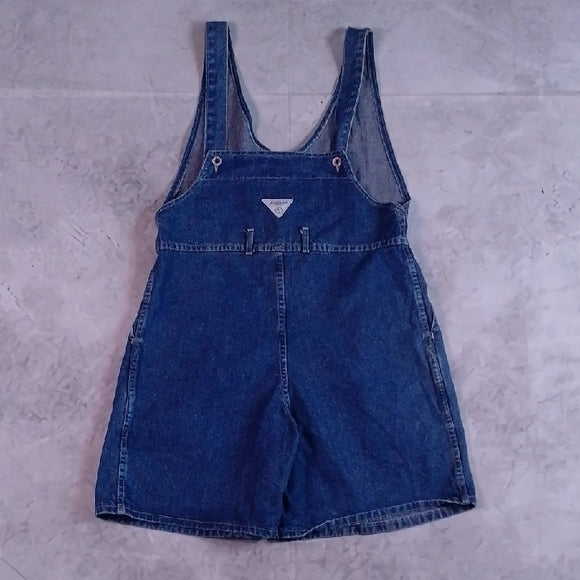 Vintage 90s Liaison DENIM SHORT OVERALLS SHORTALLS