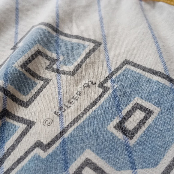 Vintage 1992 ESLEEP Distressed Baseball Jersey Shirt #34