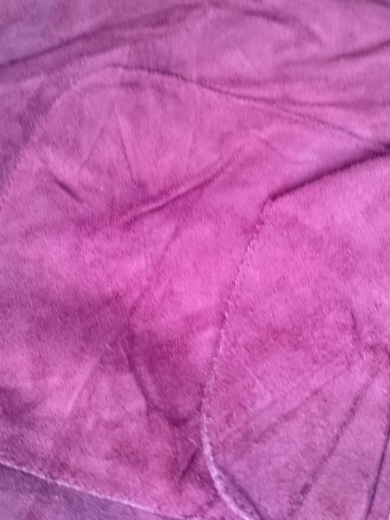 ANN TAYLOR Red Suede Button-Front Women's Jacket