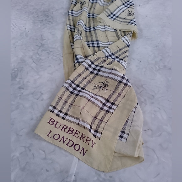 Burberry London Plaid Scarf Classic Nova Check 60” Designer Scarf