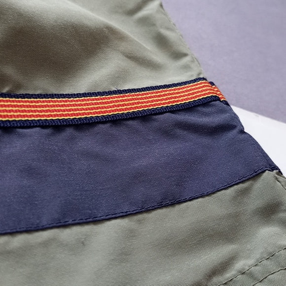 Vintage 90s Court Club Orange/ Blue Striped Essential Shorts Unisex