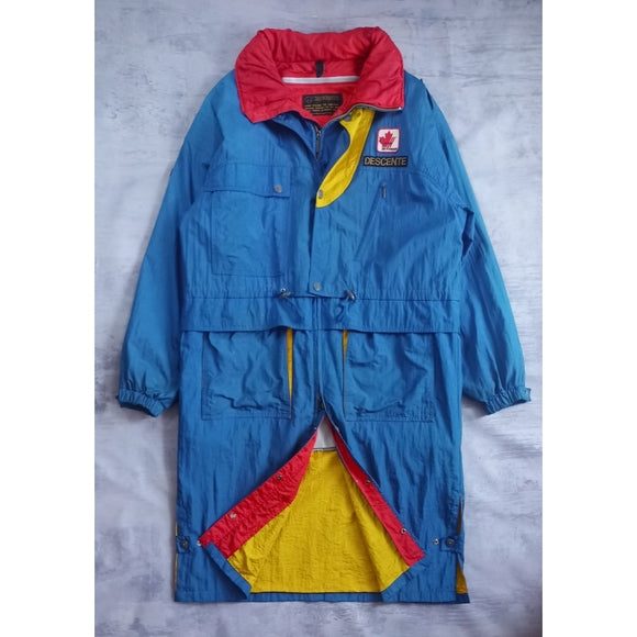 Vintage DESCENTE Team Ski Canada Long Winter Jacket Spacecrew UNISEX