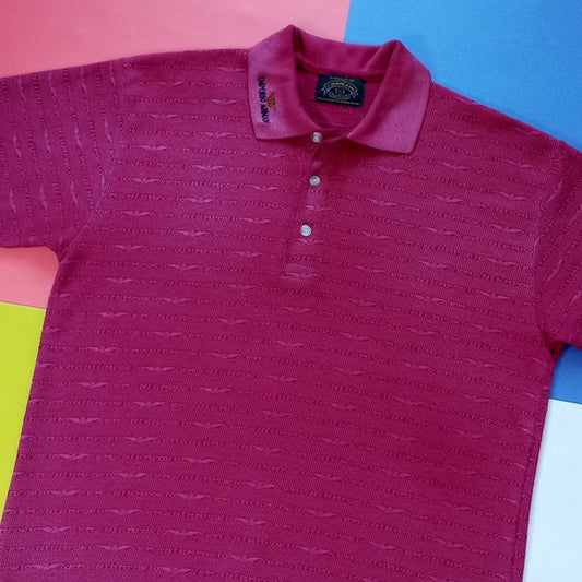 Vintage 1980s Armani Emporio Polo Font Pattern T-Shirt