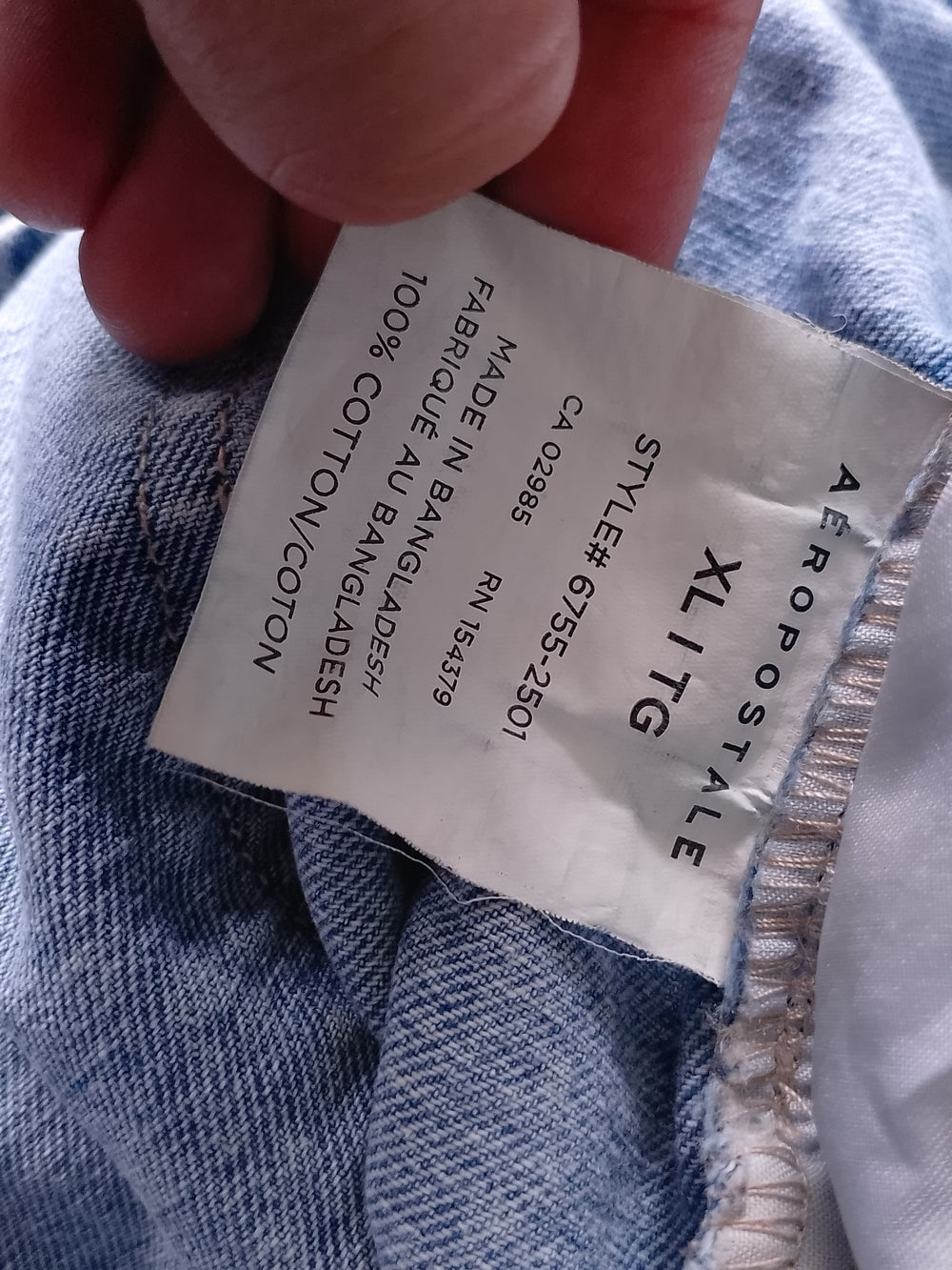 AEROPOSTALE Mid Rise Baggy Light Blue Denim Jeans