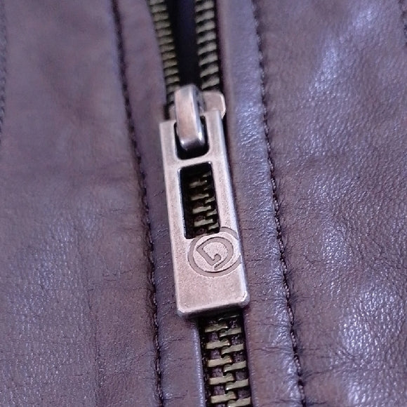 DANIER Dark Brown Leather Jacket