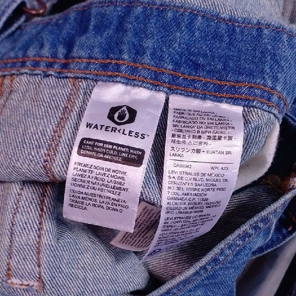 Vintage Style Levi's Denim Overalls Workwear