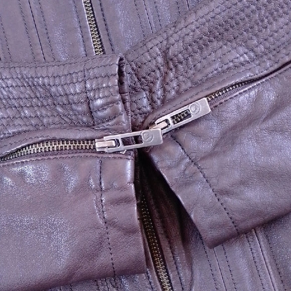 DANIER Dark Brown Leather Jacket