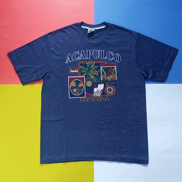 Vintage 90s Acapulco Mexico Troutist Tee Single Stitch T-Shirt