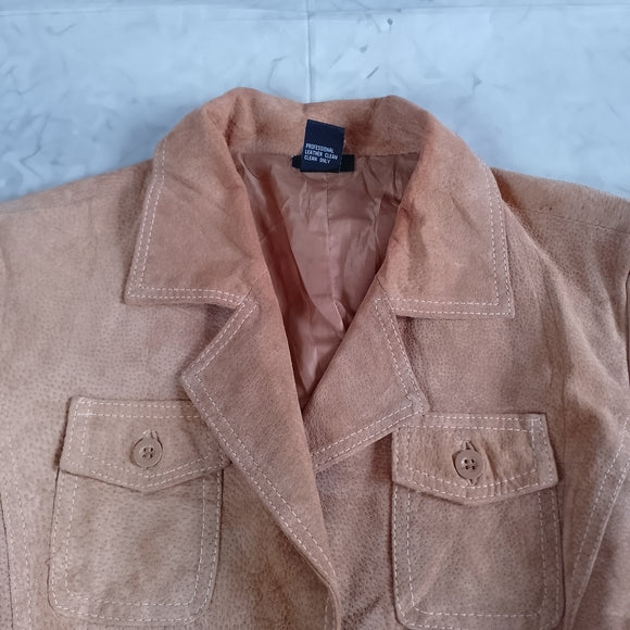 Rue21 Tan Suede Leather Belted Jacket
