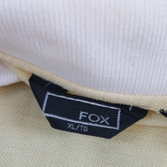 Vintage 90s FOX Classic Yellow Polo Shirt UNISEX