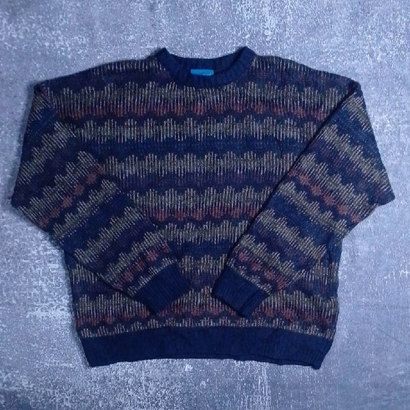 Vintage 90s Uncle Phil Multicoloured Patterned Sweater