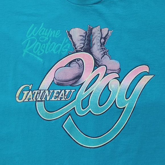 Vintage 90s Wayne Rostad Gatineau Cloy Music Fest. Single Stitch T-Shirt Unisex