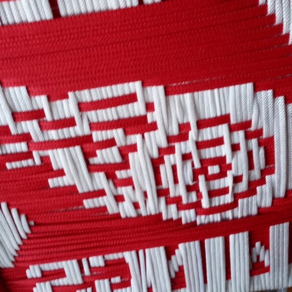 Vintage Red Wings Folding Lawn Chair