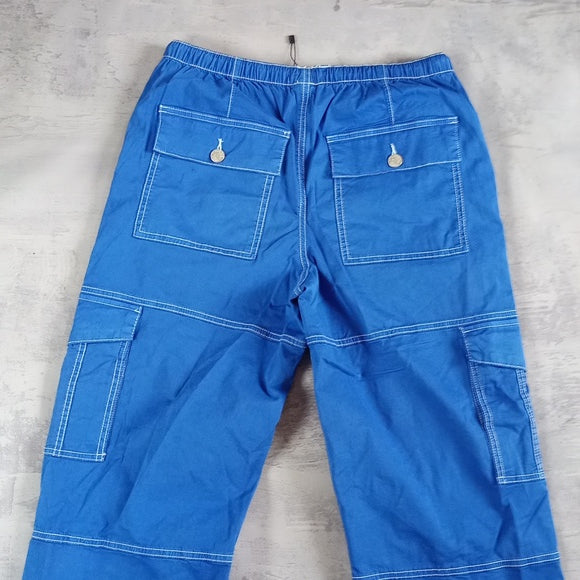 NWT GARAGE Parachute Pants BLUE