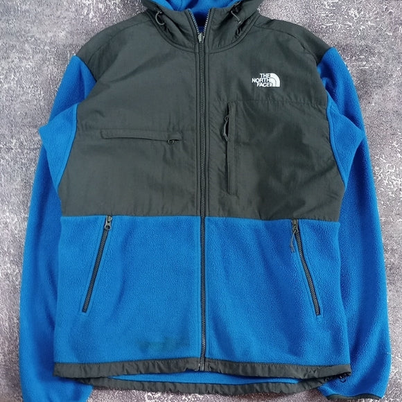 The North Face Men's Black and Blue Jacket POLARTEC