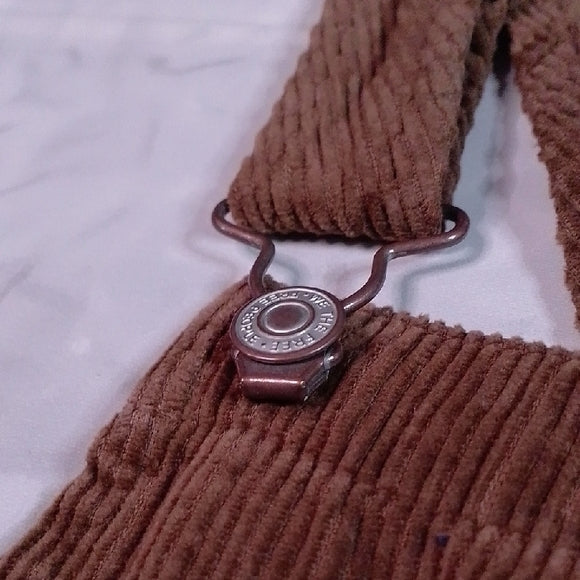 We The Free Brown Corduroy Women's Overalls