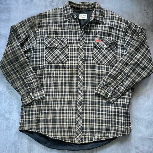 Vintage Buckeye Dickies Distressed Workerd Plaid Jacket With Pearl Snaps