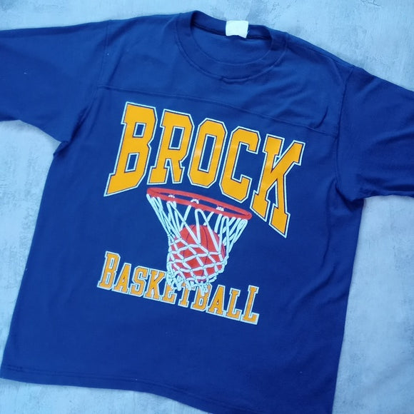 Vintage 80s/90s Brock Basketball Graphic T-Shirt