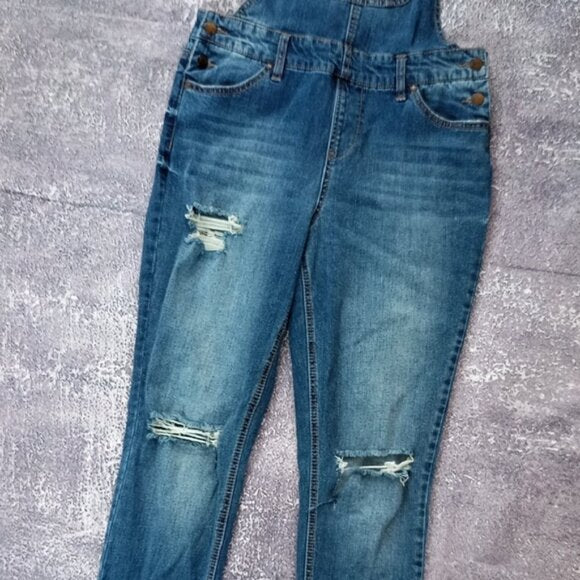 BLUE SPICE Women's Blue Denim Overalls