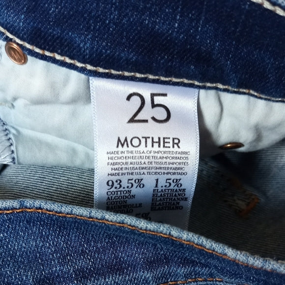 MOTHER The Charmer Dance Of The Mocking Bird Denim Jeans CUT#604208